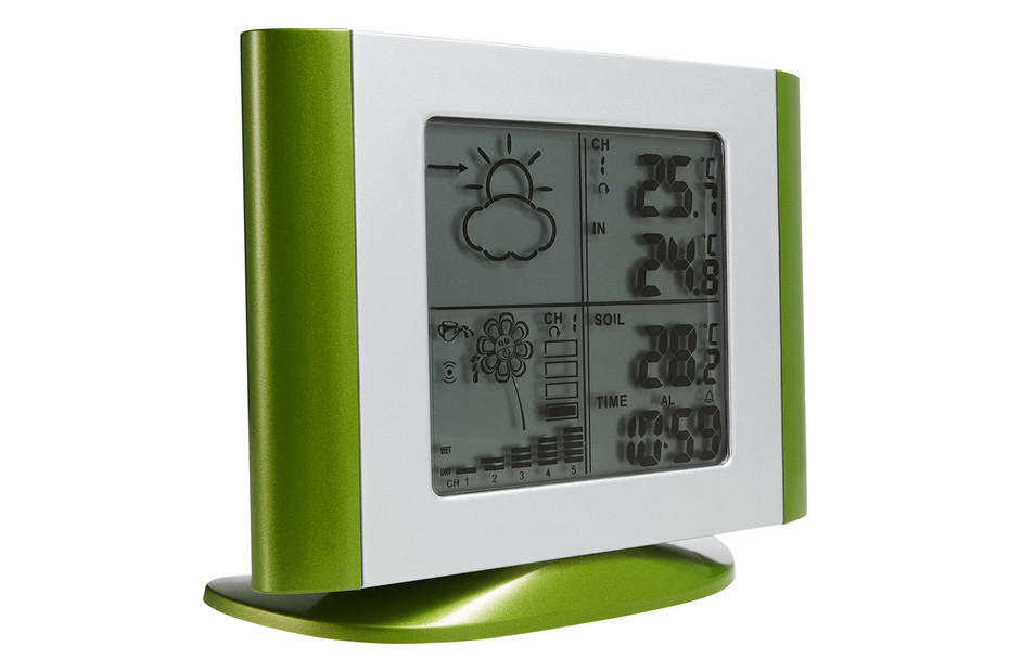 Station météo numérique avec baromètre, thermomètre intérieur et extérieur,  mémoire MIN/MAX, radio-réveil Acheter chez JUMBO