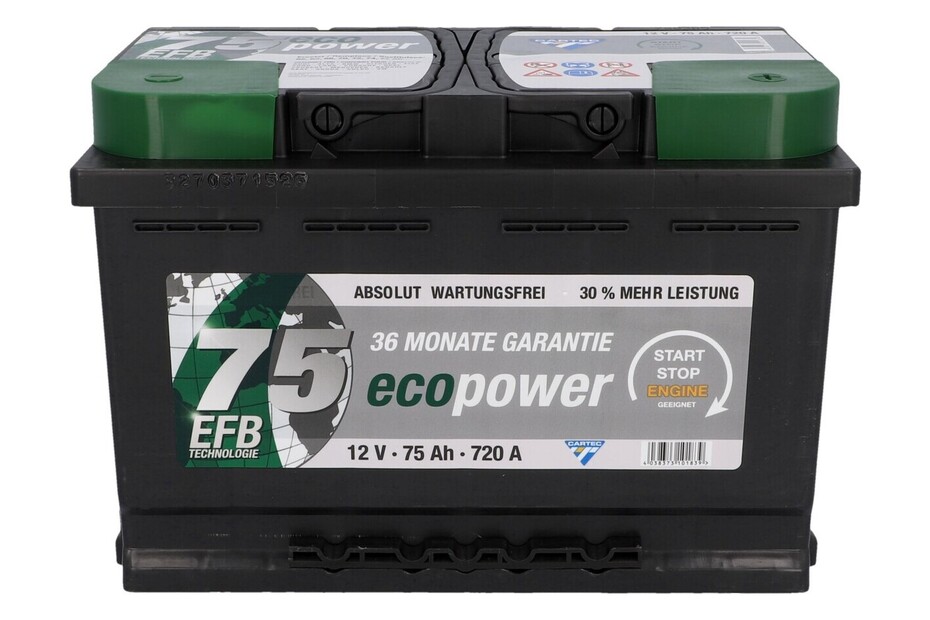 ECO Batterie de voiture Power EFB