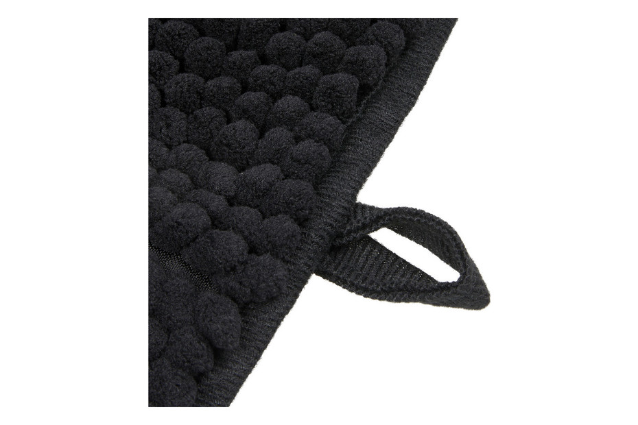 Tapis de salle de bain Chenille Noir | 40 × 60 cm Acheter chez JUMBO