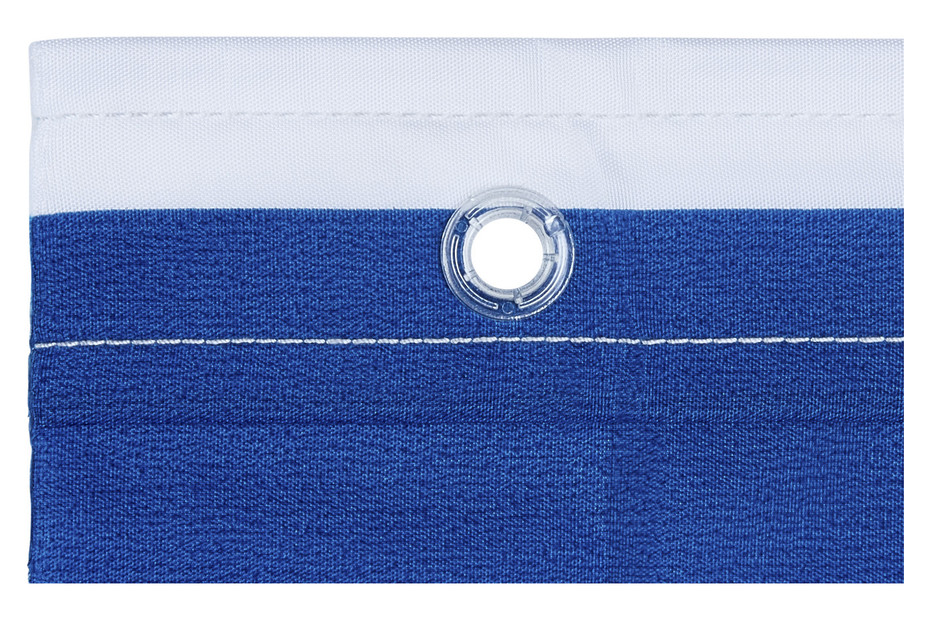 Rideau De Douche Rayures Bleu Vintage - Style Rétro Et Moderne - Imperméable 182 X 183 Cm - Ohocut - 4