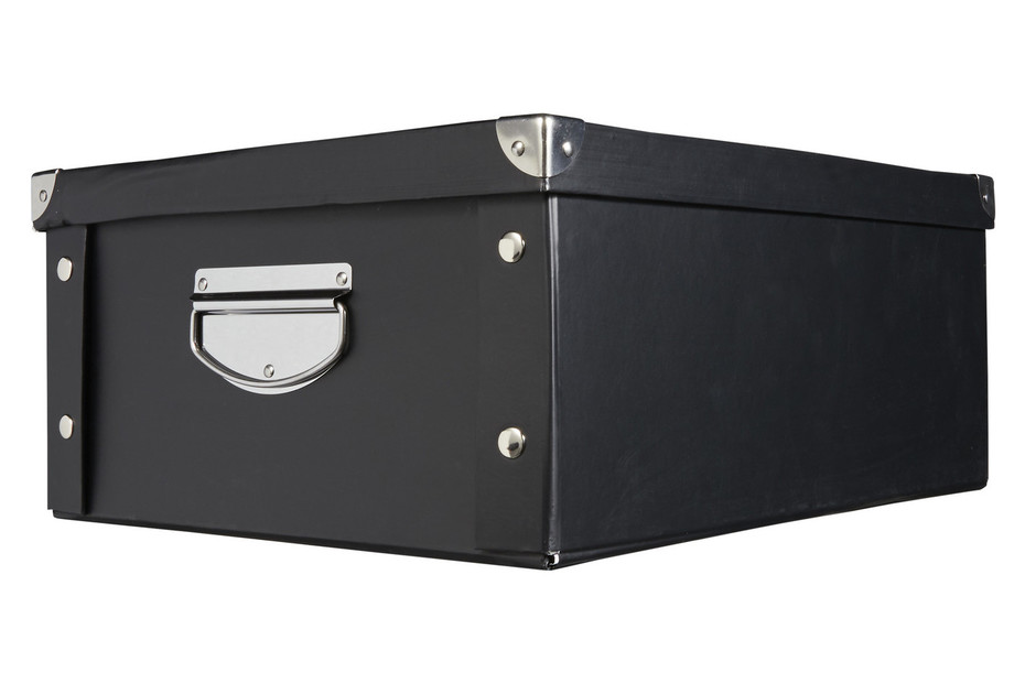 Aufbewahrungsbox Karton Schwarz  17 × 33 × 40 cm kaufen bei JUMBO
