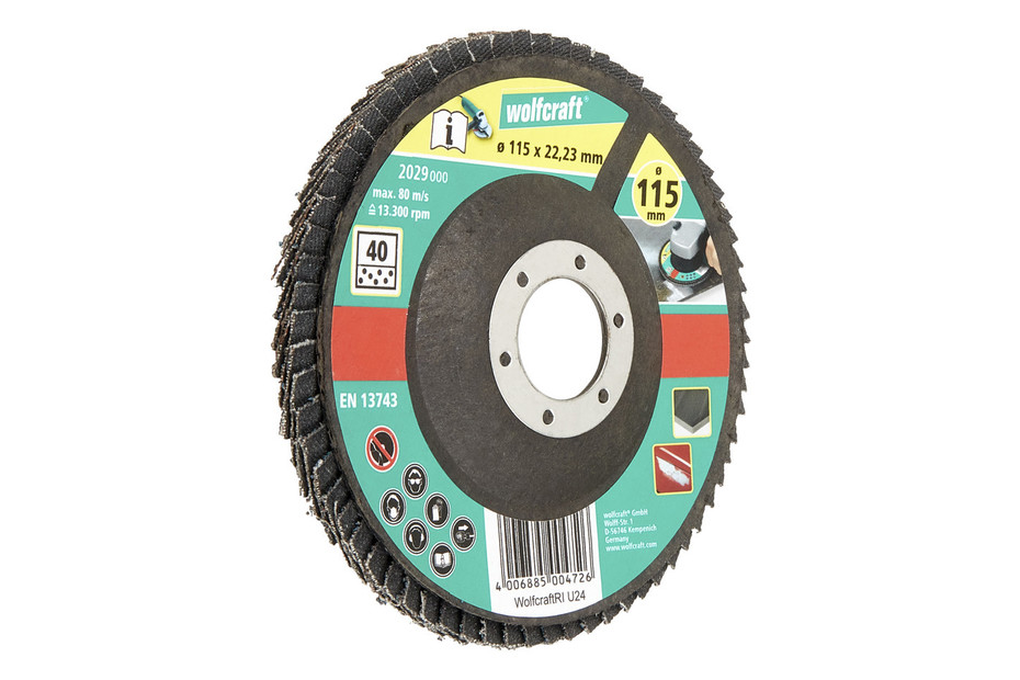 Disco Abrasivo Universale Wolfcraft 1674000 - Per Trapani E Smerigliatrici - Foto 4