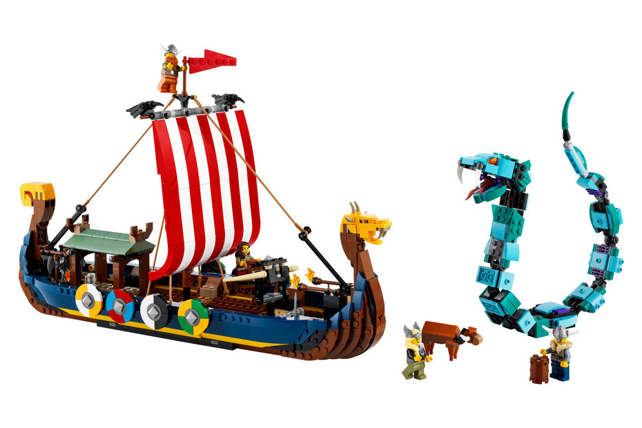 LEGO® Creator 31132 Le bateau viking et le serpent de Midgard 9