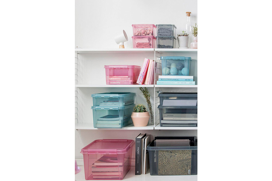 BOÎTE DE RANGEMENT À CLIP AVEC COUVERCLE 12 Litres