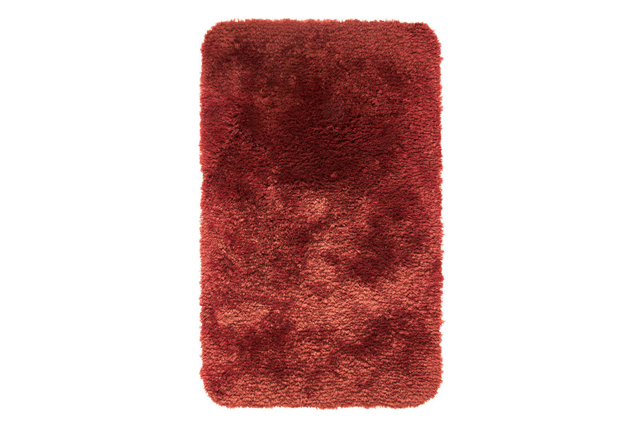 Spirella Canevara 50x80 Cm – Tappeto Da Bagno In Cotone Rosso Con Fondo Antiscivolo, Collezione Savon De Marseille