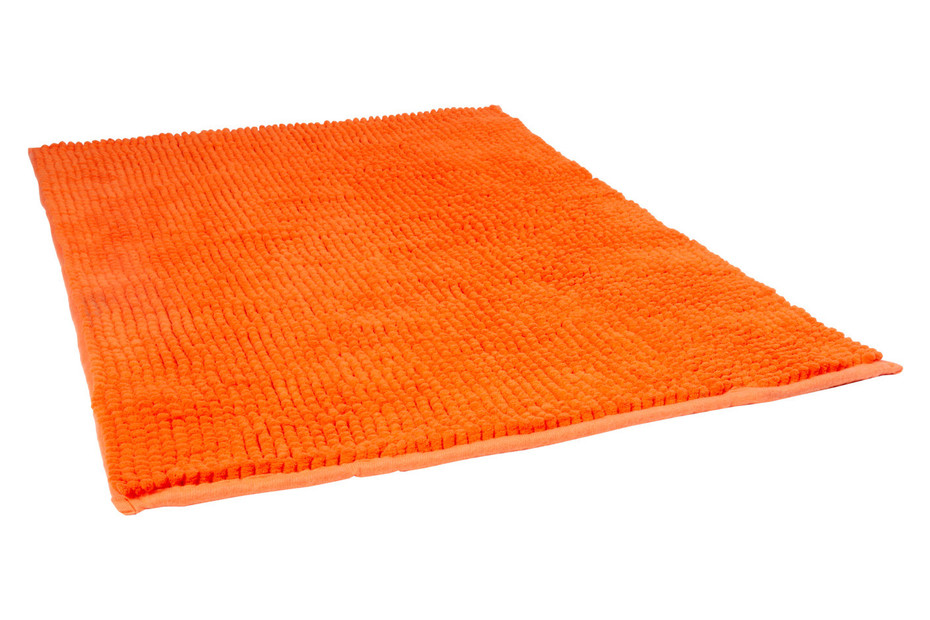 Tapis de bain Chenille Orange | 50 × 80 cm Acheter chez JUMBO