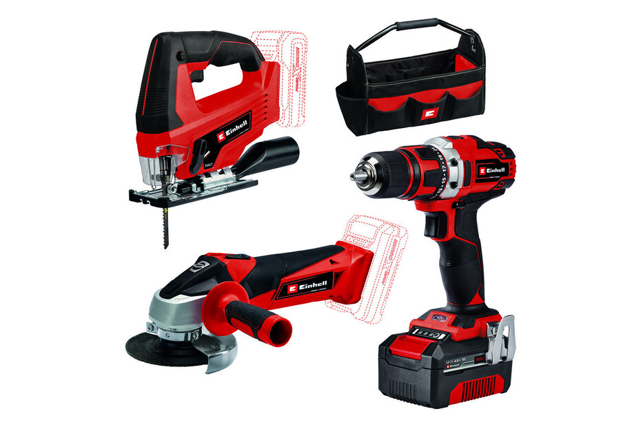 Einhell Maschinen-Set TE-TK 18/3 Li Kit | 18 V