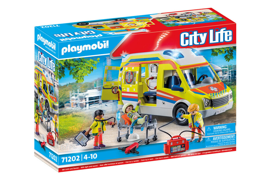 Playmobil 71202 Ambulance avec effets lumineux et sonore dès 4 ans Acheter  chez JUMBO