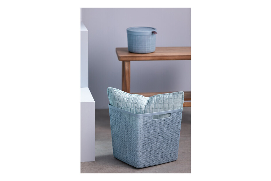 Curver Jute Korb Cube Hellblau 27 cm 17 l kaufen bei JUMBO