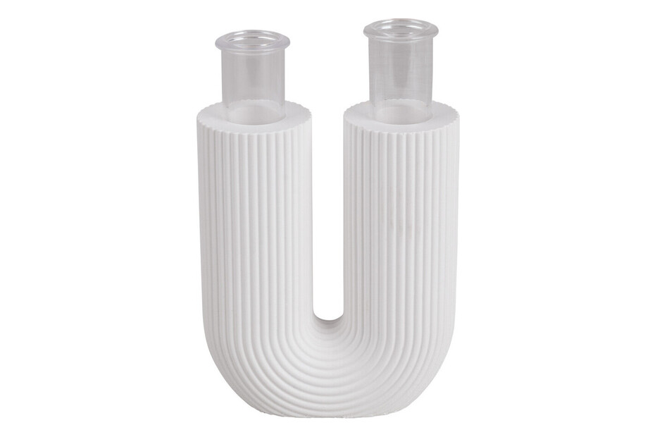 Stampo silicone forma a U vaso scanalato, 8,5x3,8x10cm, incl. 2 provette  acquistare da JUMBO