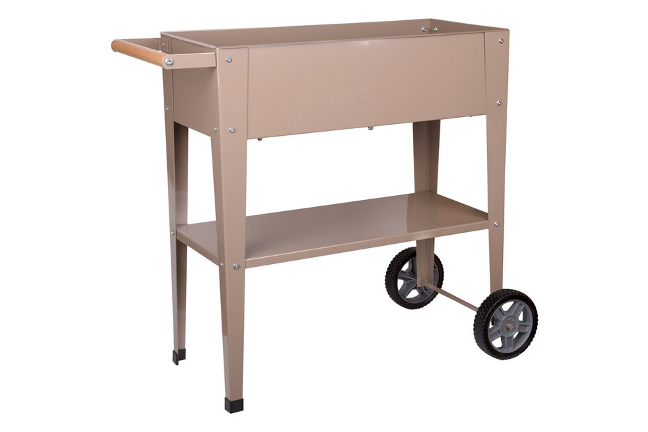 BAÏTA Lena Set Mit 4 Stühlen – Samtbezug In Taupe, Metallfüße Schwarz, Für Wohnzimmer & Esszimmer