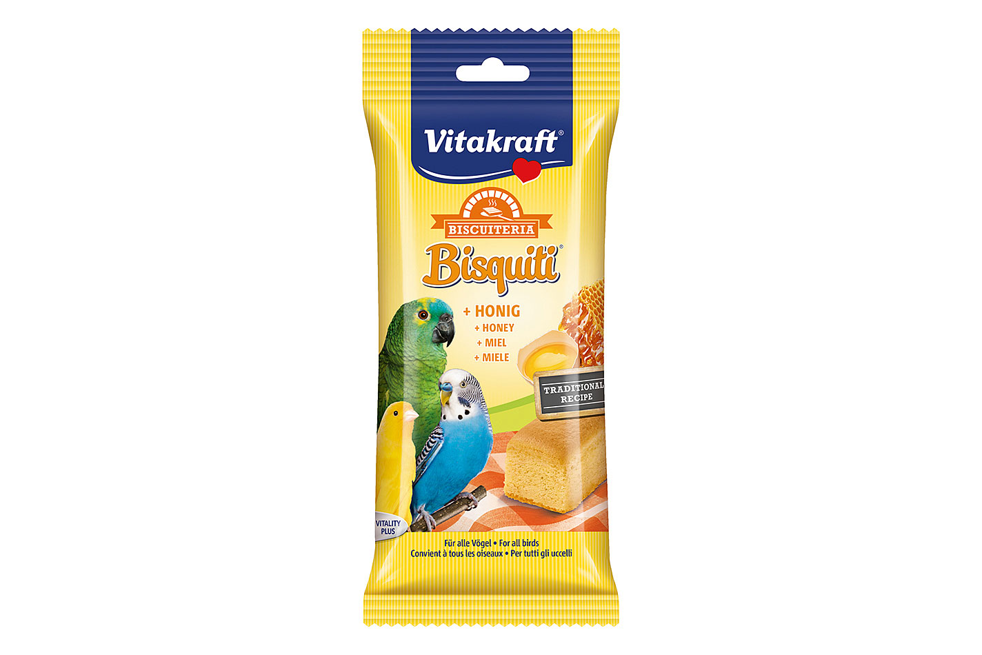 Vitakraft Bisquiti & miel pour canaris & perruches 4 pièces
