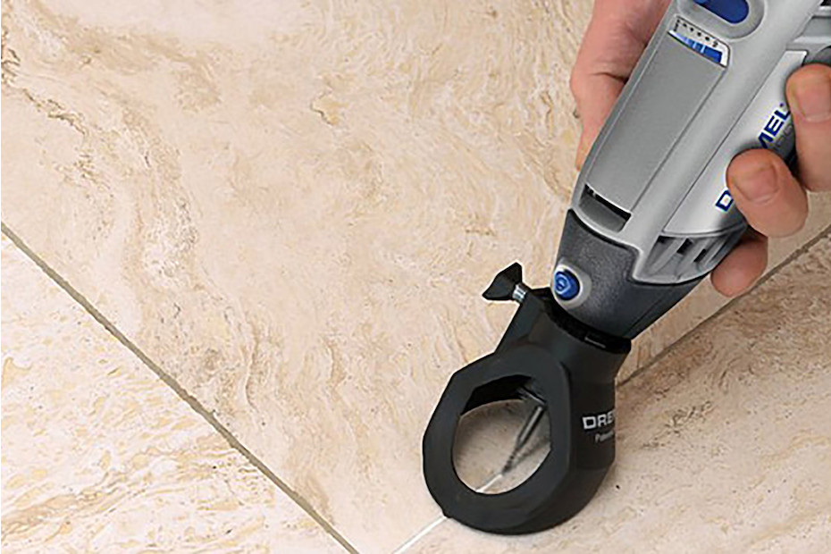 Pulitore Fughe Piastrelle 9000 Giri/min | Elettroutensile 1200W Con Aspirapolvere Integrato, Controllo Profondità E Sistema Anti-Polvere Con Spruzzo D'Acqua