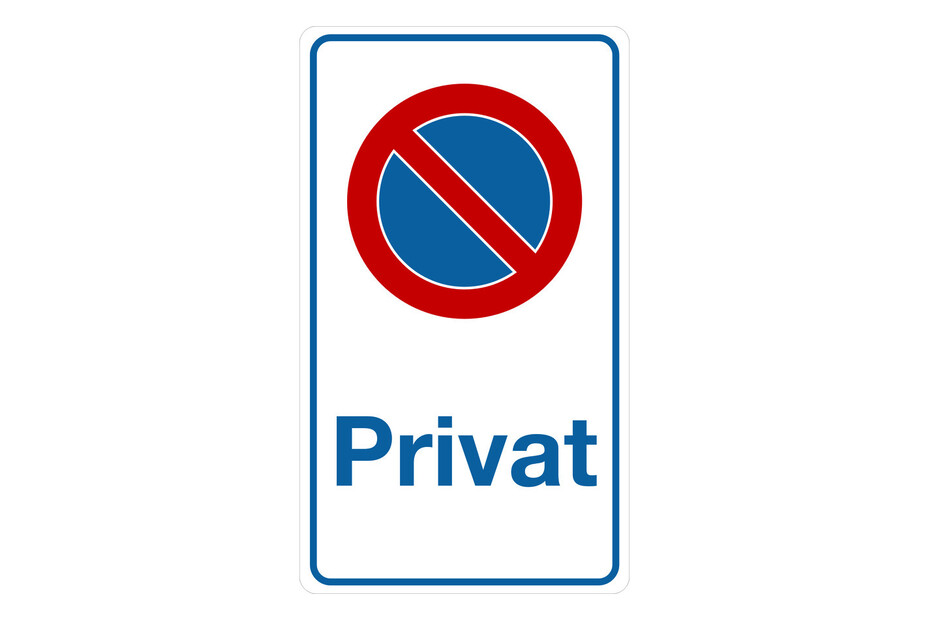 Targhetta Divieto Di Parcheggio Privato Simbolo | 33 × 9.5 Cm Acquistare Da - Foto 4