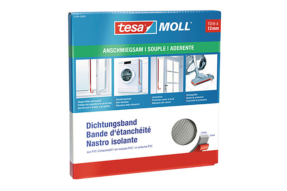NADOtec Dichtungsband PVC, vielseitiges Dichtungsmaterial, Dichtband, alterungsbeständig, selbstverlöschend, 6 mm x 2 mm x 10 Meter auf Rolle NADOtec Dichtungsband PVC, vielseitiges Dichtungsmaterial, Dichtband, alterungsbeständig, selbstverlöschend, 6 mm x 2 mm x 10 Meter auf Rolle