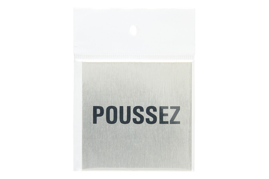 Poussez Handle Alu-Schild Poussez | ⌀ 6 cm kaufen bei JUMBO