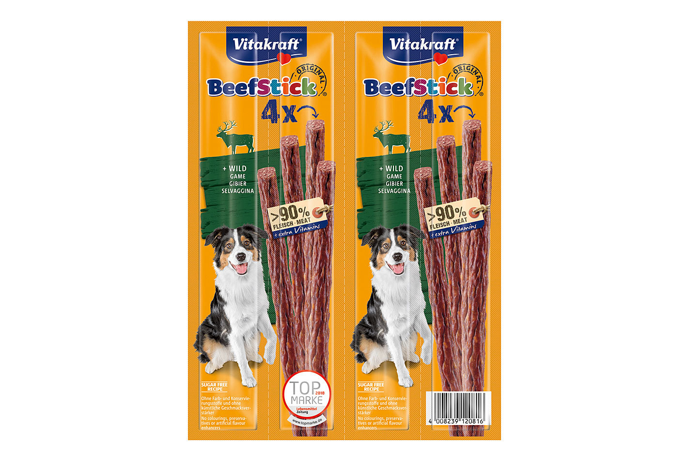 Vitakraft Beef Sticks au gibier 4pcs.