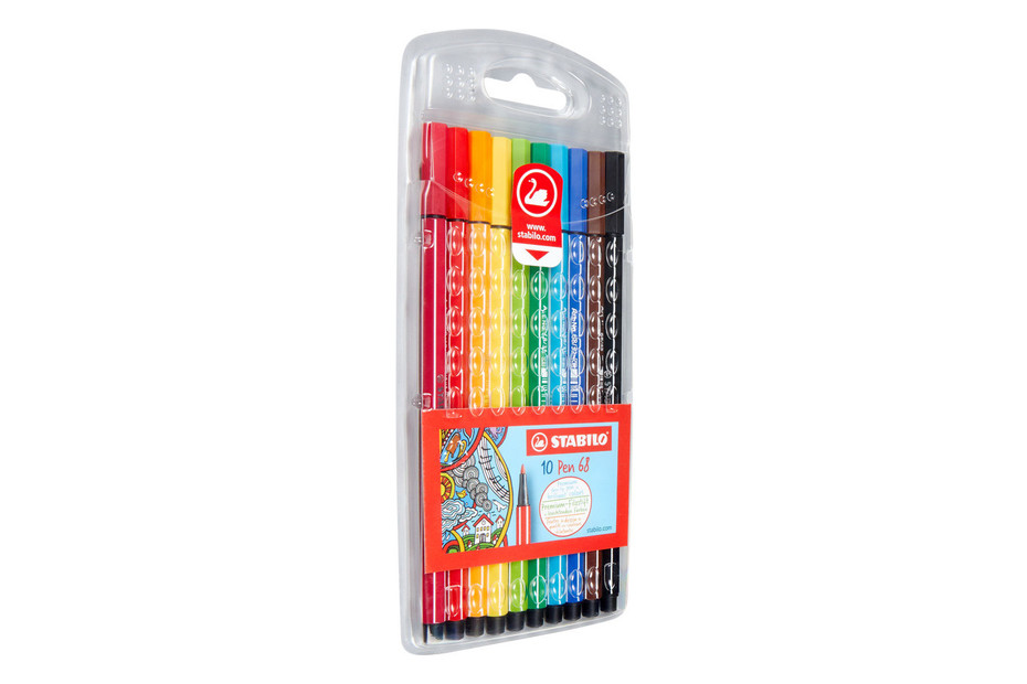 Set STABILO Pen 68 - 25 Pennarelli Premium Per Colorare, Hand Lettering E Creatività - Colori Brillanti E Effetto Acquerello - Foto 3
