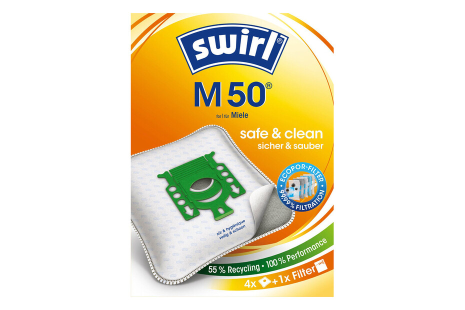 Swirl Staubbeutel M50 EcoPor kaufen bei JUMBO