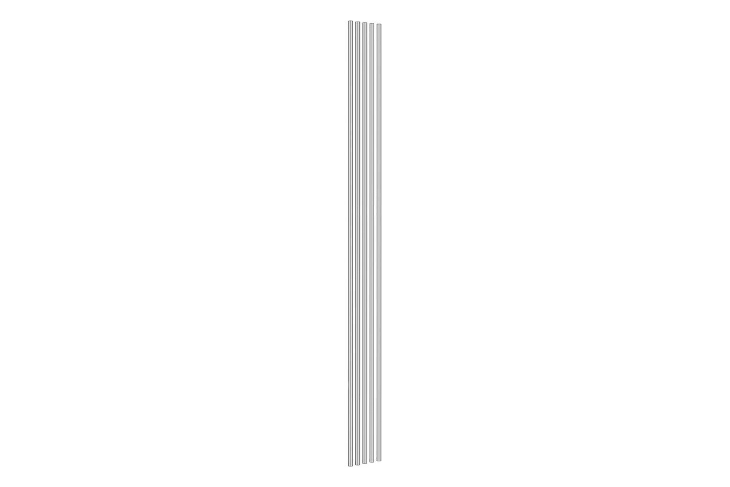 Dieda Rundstäbe V2A | 200 × 0.5 cm | 5 Stück