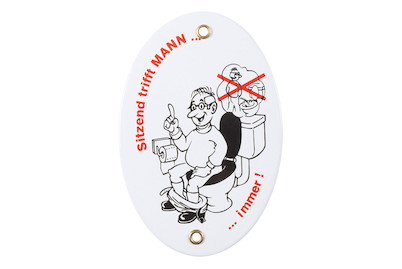 Image of Münder Email Schild Männer-Toiletten-Gebot