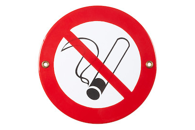 Image of Münder Email Schild Nichtraucher-Symbol | ⌀ 15 cm