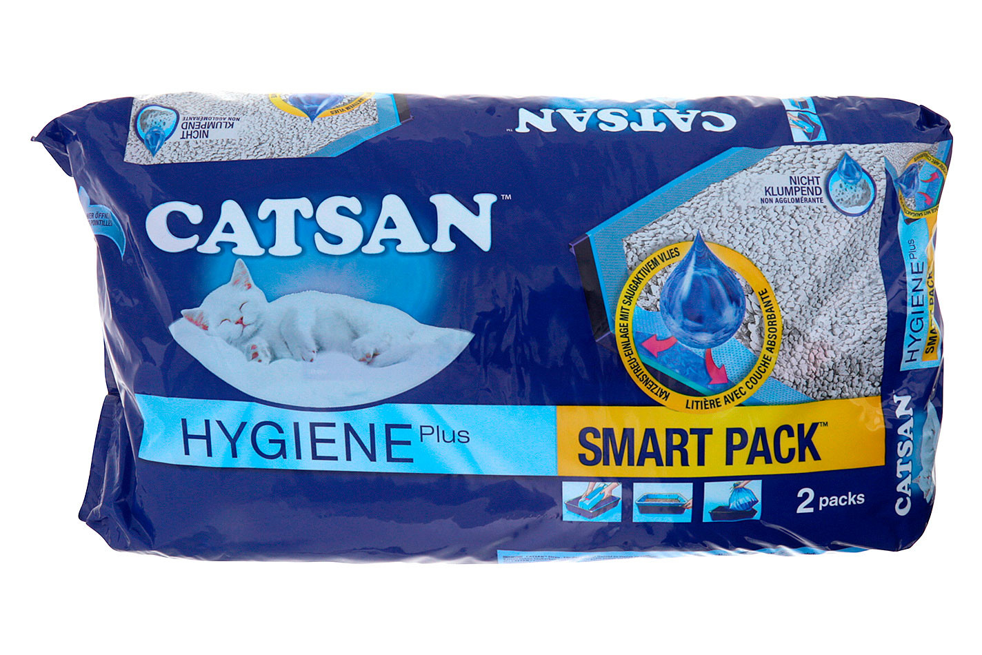 Catsan ® Smart Pack™ 2 sacs de litière pour chat 2x4 litres