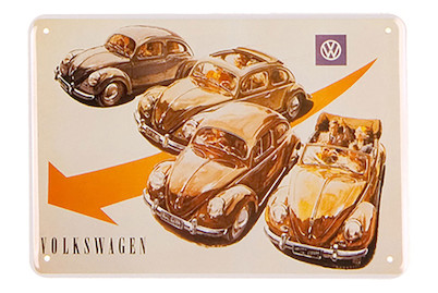 Image of Münder Email Schild Volkswagen | 15 × 10 cm