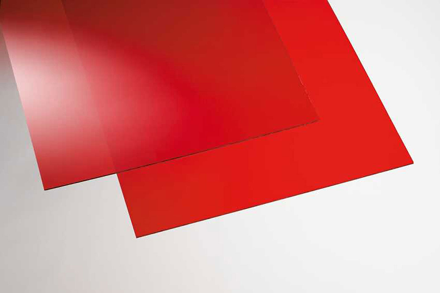 Tecolux Acrylglas Eben Glattrot | 100 × 50 × 0.3 cm