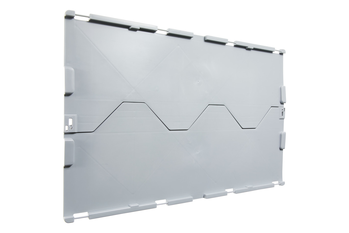 Utz Rako Set di coperchi per scatola pieghevole professionale Grigio | 60 × 25 × 5 cm | 2 pezzi