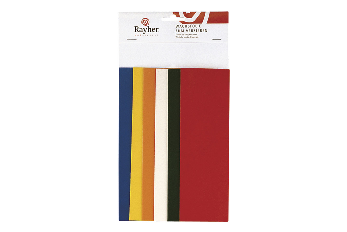 Rayher Foglio di cera Tonalità di base | 20 × 6,5 cm | 6 pezzi