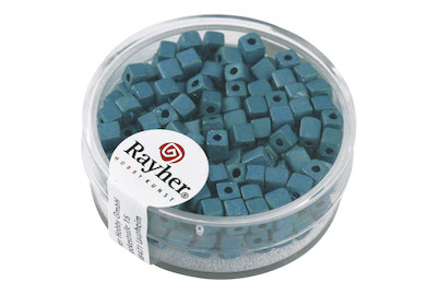 Image of Rayher Glaswürfel Matt Metallic | 3.4 mm | 15 g