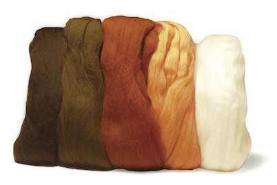 Image of Rayher Merino-Kammzug Superfein 18µ | 5 × 10 g