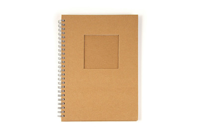 Image of Rayher Notizbuch mit Passepartoutstanzung Herzform Quadrat | A6 | 60 Blatt