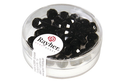 Image of Rayher Glas-Schliffperle Rad | 6 × 3 mm | 40 Stück