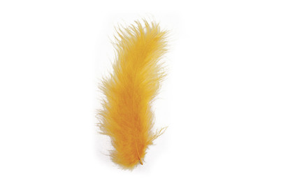 Image of Rayher Flauschfedern Maisgelb | 10-15 cm | 15 Stück