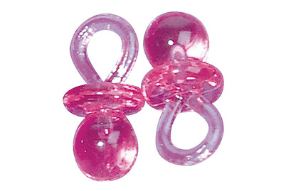 Image of Rayher Kunststoff-Schnulleranhänger | 2 cm | 10 Stück