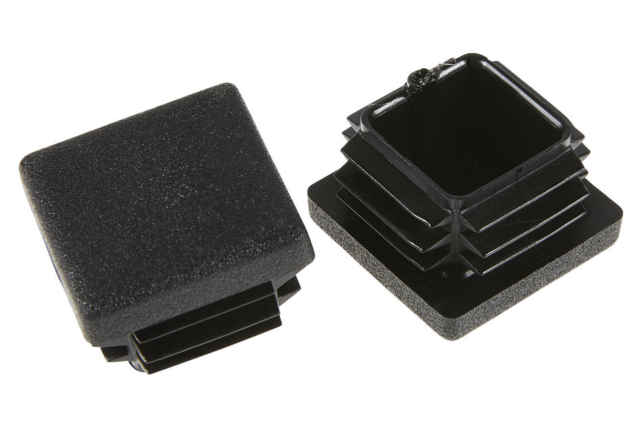 EMFA Tappo Terminale Per Tubo Quadrato 50x50 Mm Nero – Tappi In Plastica Con Lamelle 5x5 Cm – Copritubo Di Chiusura – 5 Pezzi - Foto 8