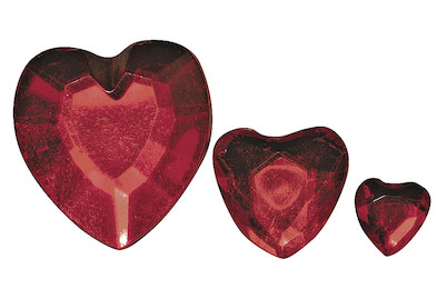 Image of Rayher Acryl-Strassherzen Rot