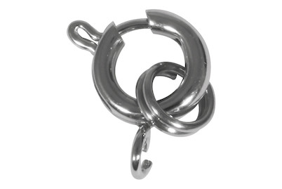 Image of Rayher Edelstahl-Federring mit Spaltring | ⌀ 8 mm