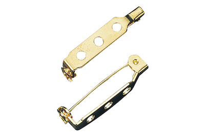 Rayher Spilla con ponte e chiusura di sicurezza | 2,5 cm | 6 pezzi