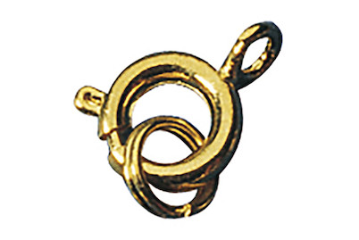 Rayher Anneaux à ressort avec anneau fendu Or | 7 mm | 4 pièces