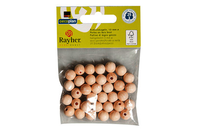 Image of Rayher Rohholz-Kugeln | ⌀ 1 cm | 35 Stück