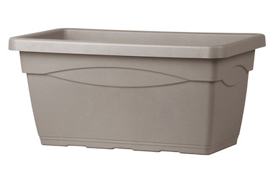 Teraplast Pflanzkasten Cassettone Braun | 98 × 40 cm | 92 l