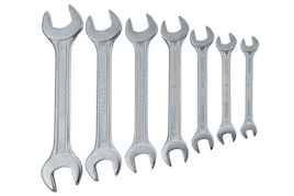 Set 8 Chiavi A Forchetta Doppie - Acciaio Cromo-Vanadio Con Supporto (6-22 Mm) - Foto 6