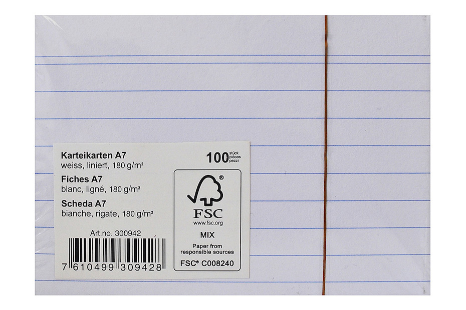 Schedario A7 Herlitz In Plastica Trasparente - Per 300 Schede, Organizzazione Ufficio - Foto 6