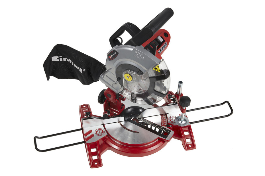 Einhell Scie à Onglet TC-MS 2112 – 1600 W, Coupe Précise Bois & Plastique, Table Pivotante + Sac Poussière