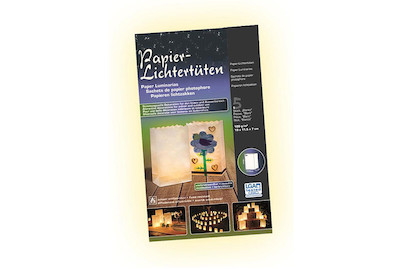 Glorex Sacchetti Luminosi Bianchi | 19 × 11,5 × 7 cm | 5 Pezzi