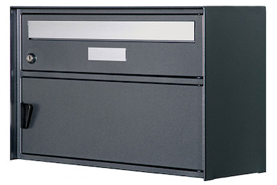 Huber Boîte aux lettres Grächen Anthracite | 31 × 41.8 × 30.3 cm