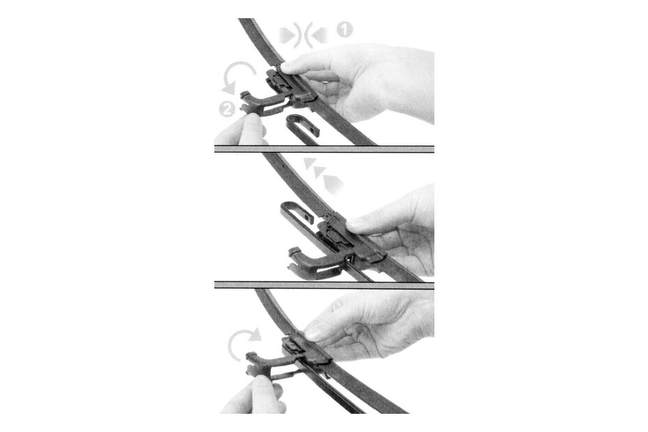 Tergicristalli Bosch Aerotwin AR24U, Lunghezza 600mm, 1 tergicristallo per parabrezza anteriore Tergicristalli Bosch Aerotwin AR24U, Lunghezza 600mm, 1 tergicristallo per parabrezza anteriore